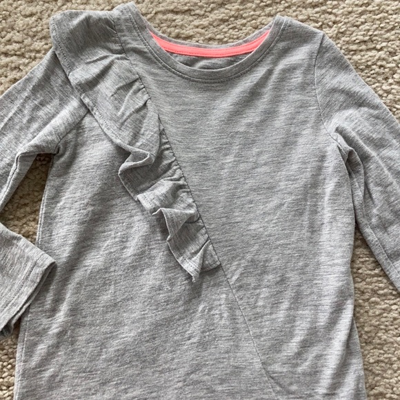 Girls Cat & Jack Grey Long Sleeve Tee - Picture 2 of 4